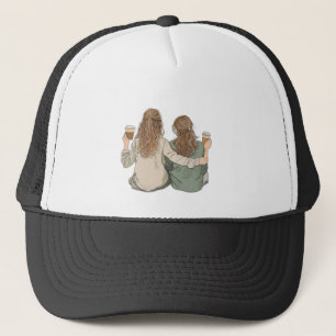 Camionero Gorra de amistad de mejor amiga linda