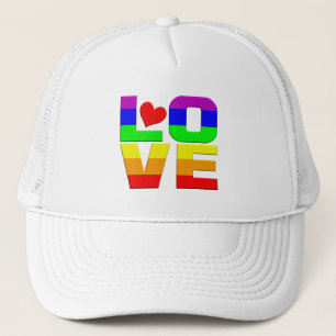 Camionero Gorra de amor arcoiris