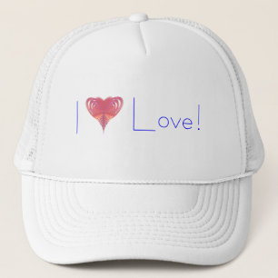 Camionero Gorra de amor de corazón
