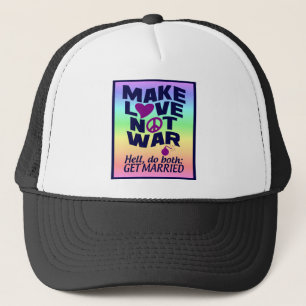 Camionero Gorra de Amor No Guerra