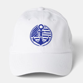 Camionero Gorra de ancla azul náutica
