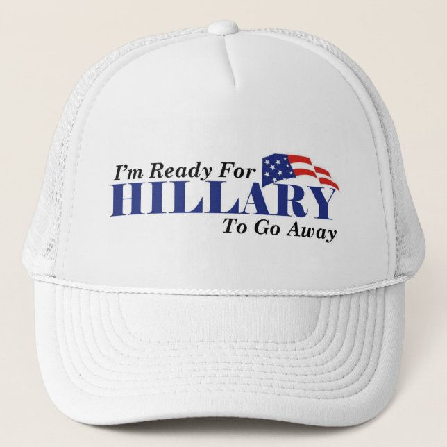 Camionero Gorra de Anti-Hillary (Anverso)