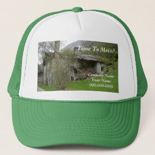 Camionero Gorra de anuncios de mudanzas/bienes inmuebles