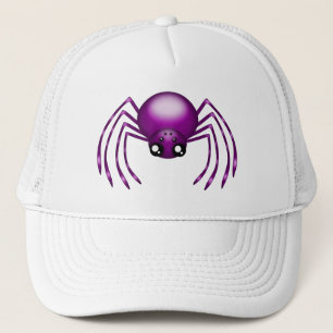Camionero Gorra de Araña de Caricatura Púrpura