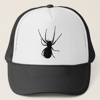 Camionero Gorra de araña de creepia negra