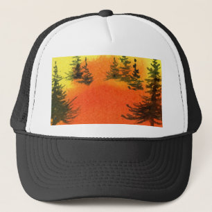 Camionero Gorra de árbol de pino