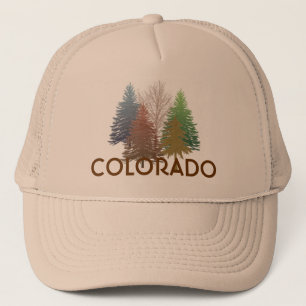 Camionero Gorra de árboles coloridos de Colorado