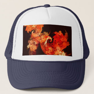 Camionero Gorra de arte abstracto de canto