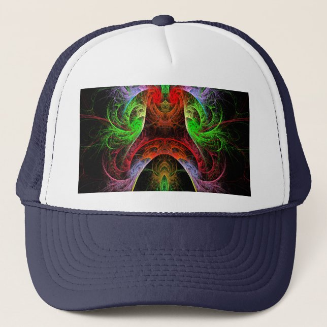 Camionero Gorra de arte abstracto de carnaval (Anverso)