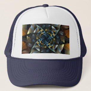 Camionero Gorra de arte abstracto de pinWheeler