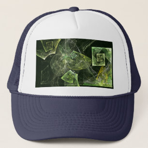 Camionero Gorra de arte de resumen de balance torcido