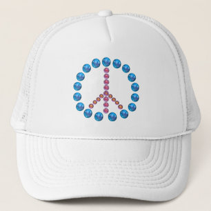 Camionero Gorra de arte de signo de paz