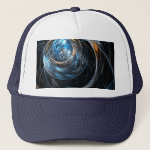 Camionero Gorra de arte en torno al mundo abstracto