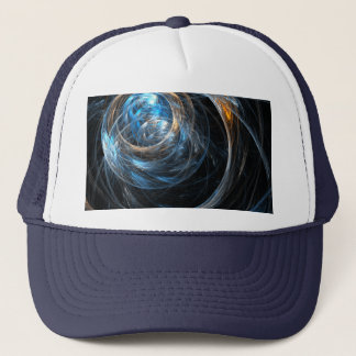 Camionero Gorra de arte en torno al mundo abstracto