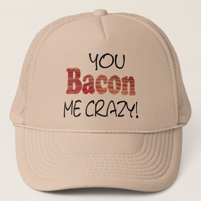 Camionero Gorra de Bacon Loco (Anverso)