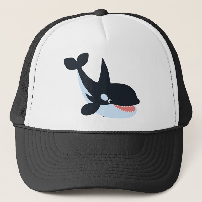 Camionero Gorra de ballenas asesino de Personalizado Cute Ha (Anverso)