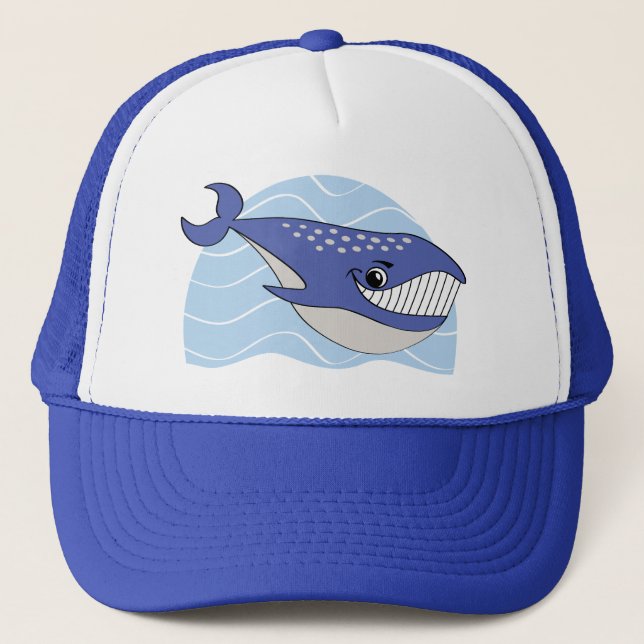 Camionero Gorra de ballenas sonriente (Anverso)