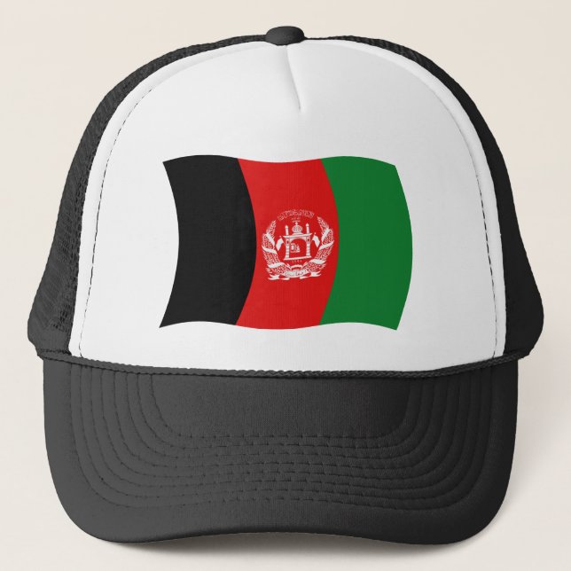 Camionero Gorra de bandera de Afganistán (Anverso)