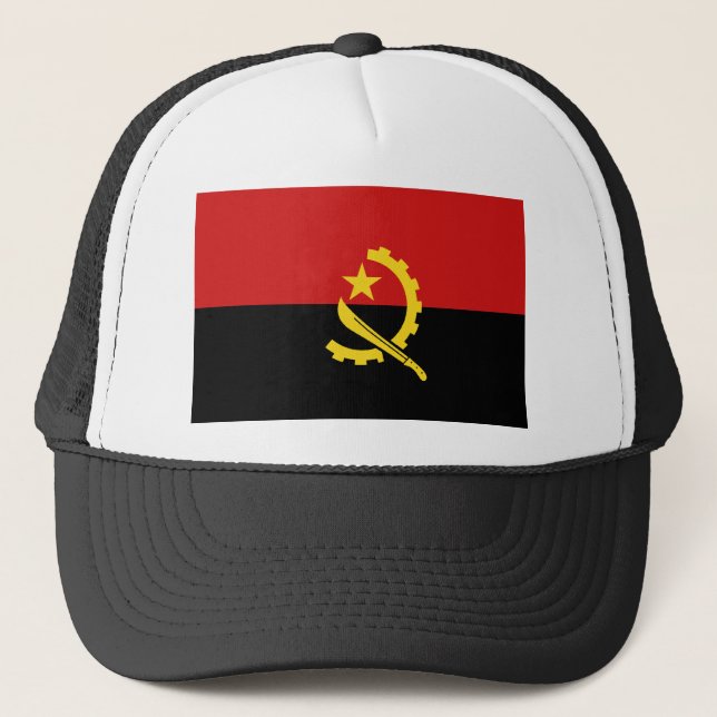 Camionero Gorra de bandera de Angola (Anverso)