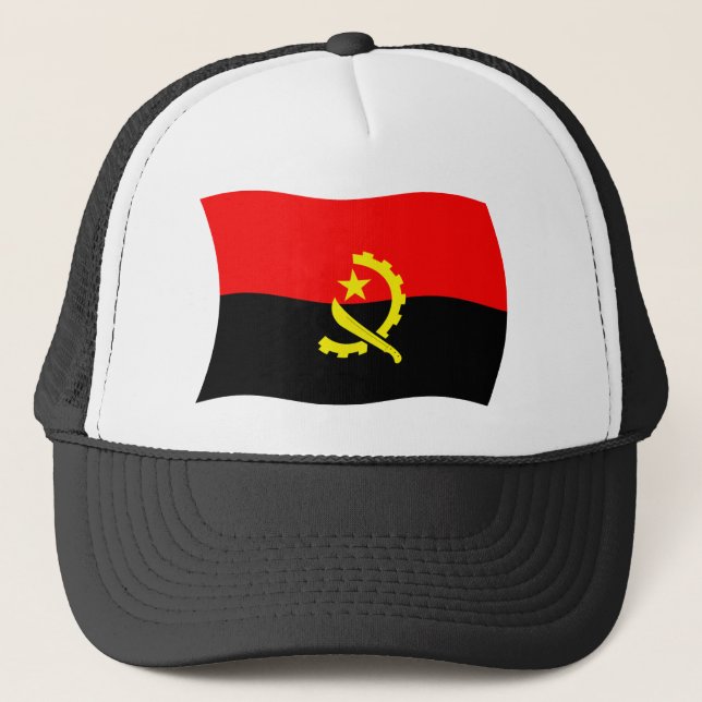 Camionero Gorra de bandera de Angola (Anverso)