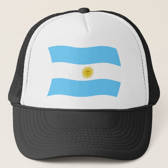 Camionero Gorra de Bandera de Argentina (Anverso)