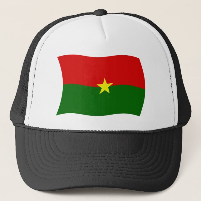 Camionero Gorra de bandera de Burkina Faso (Anverso)
