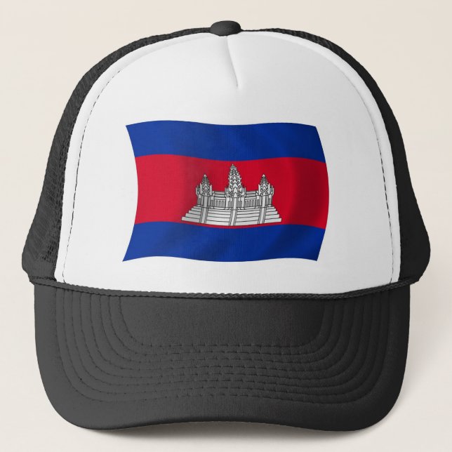 Camionero Gorra de bandera de Camboya (Anverso)
