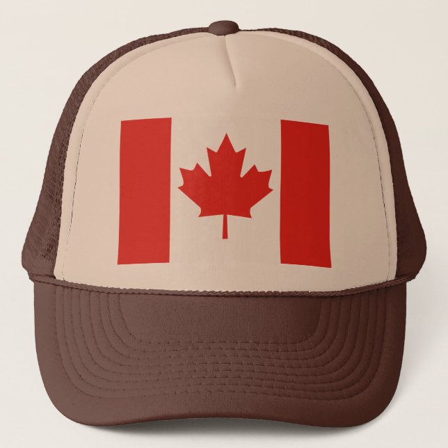 Camionero Gorra de bandera de Canadá (Anverso)