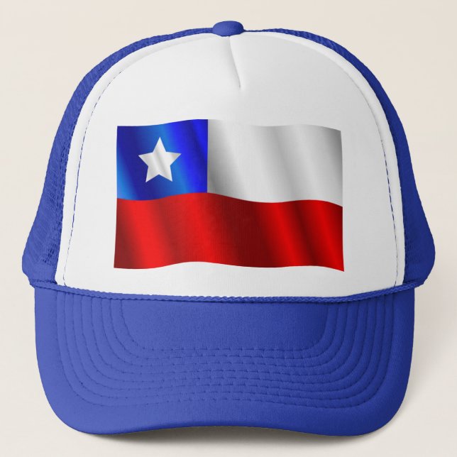 Camionero Gorra de Bandera de Chile (Anverso)
