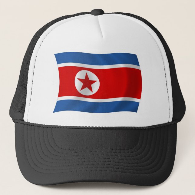 Camionero Gorra de bandera de Corea del Norte (Anverso)