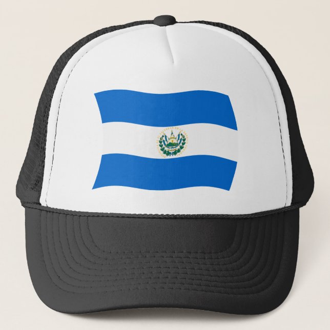 Camionero Gorra de bandera de El Salvador (Anverso)