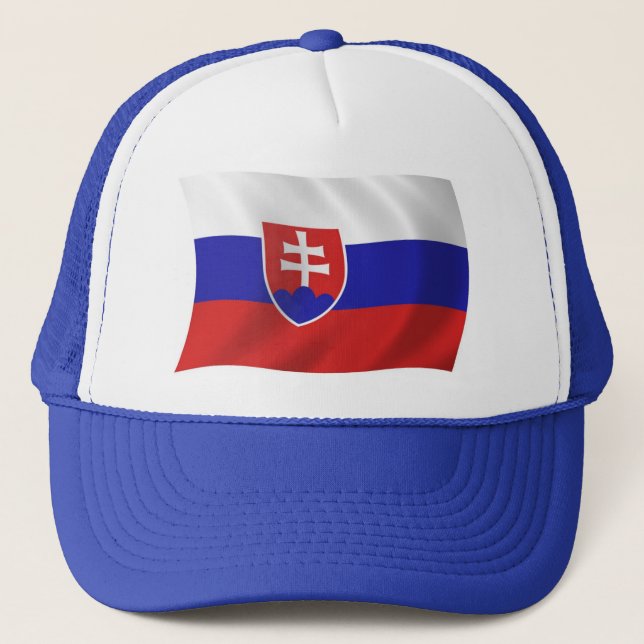 Camionero Gorra de bandera de Eslovaquia (Anverso)
