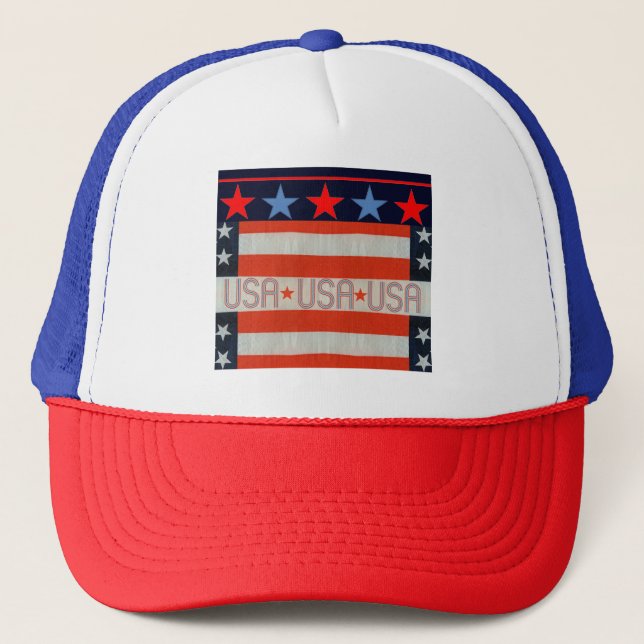 Camionero GORRA de bandera de Estados Unidos (Anverso)