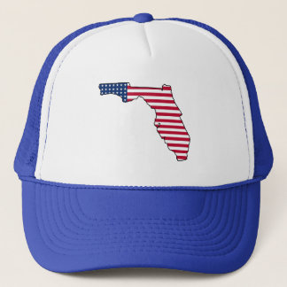 Camionero Gorra de bandera de Estados Unidos de Florida