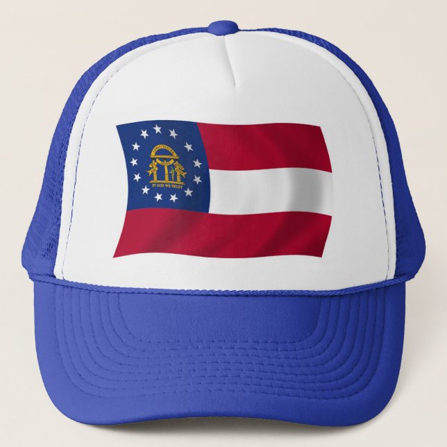 Camionero Gorra de bandera de Georgia (Anverso)