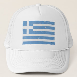 Camionero Gorra de bandera de Grecia vintage