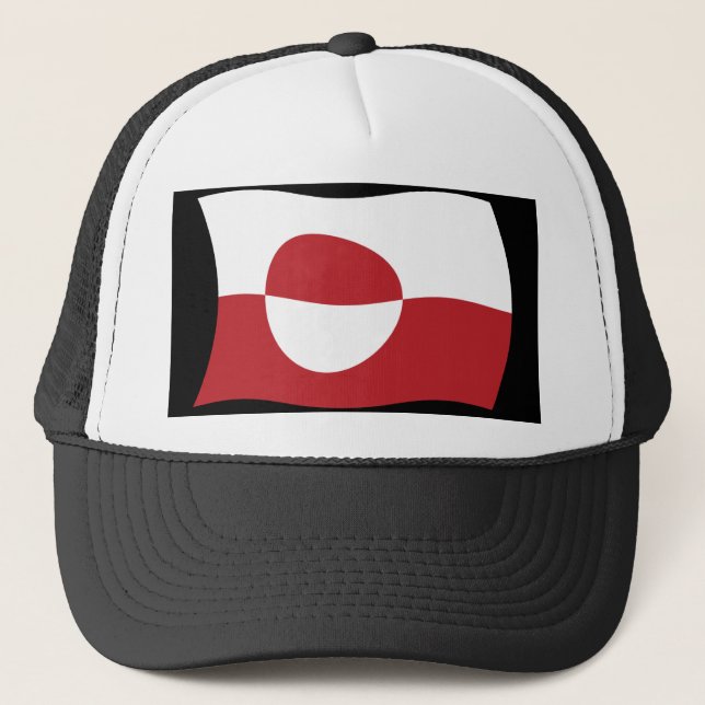 Camionero Gorra de Bandera de Groenlandia (Anverso)