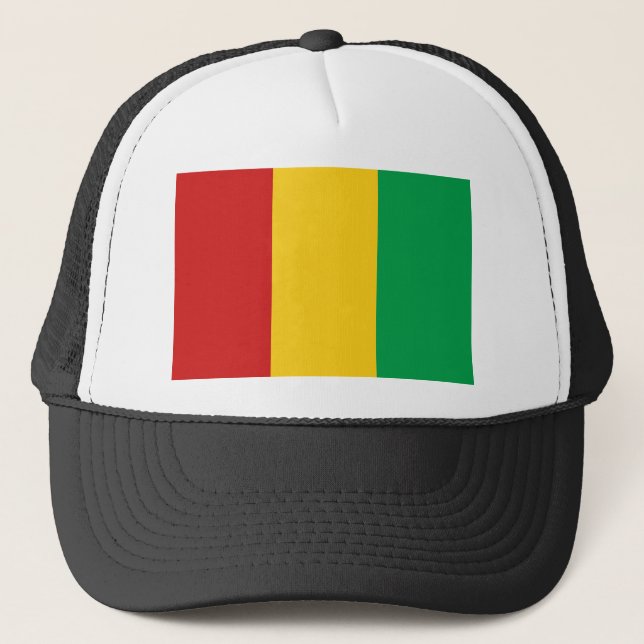 Camionero Gorra de bandera de Guinea-Conakry (Anverso)