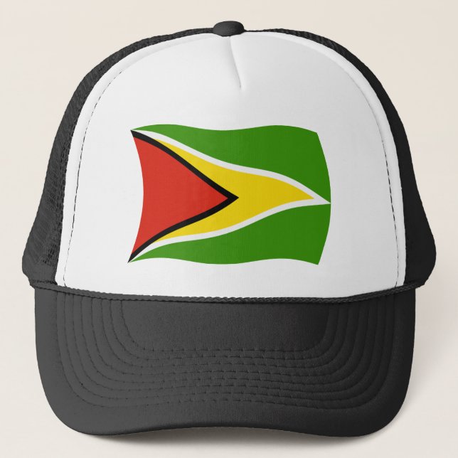 Camionero Gorra de bandera de Guyana (Anverso)