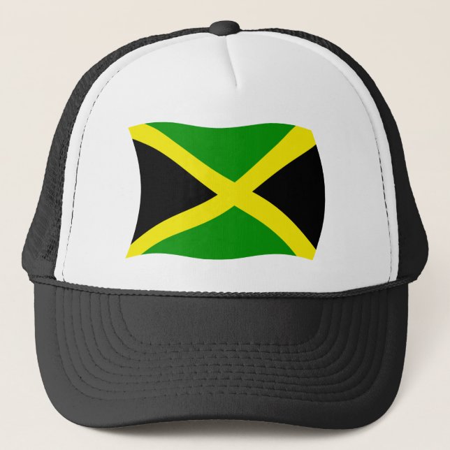 Camionero Gorra de Bandera de Jamaica (Anverso)