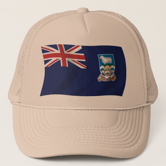Camionero Gorra de Bandera de las Islas Malvinas (Anverso)