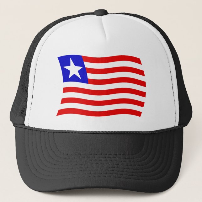 Camionero Gorra de bandera de Liberia (Anverso)