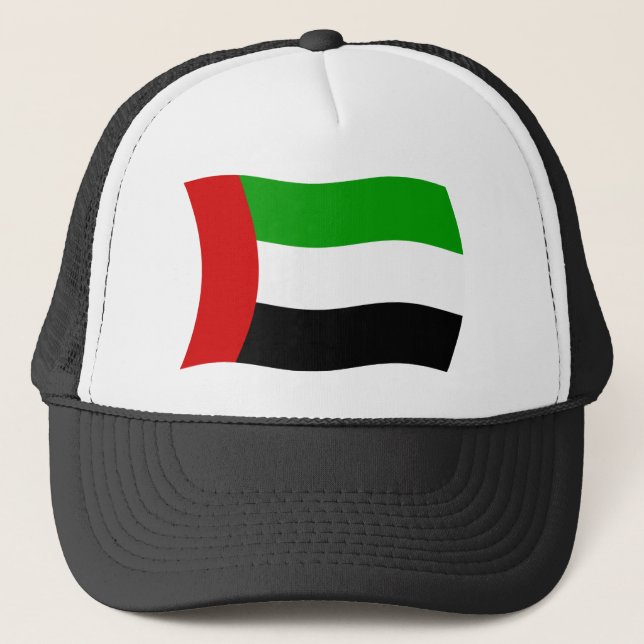 Camionero Gorra de bandera de los Emiratos Árabes Unidos (Anverso)