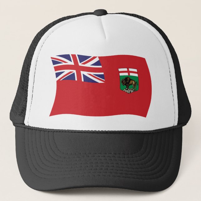 Camionero Gorra de bandera de Manitoba (Anverso)