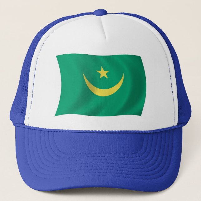 Camionero Gorra de bandera de Mauritania (Anverso)