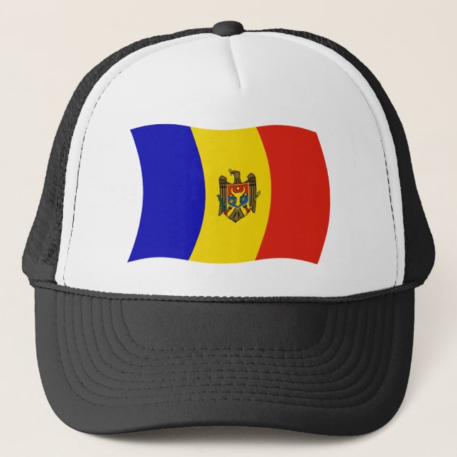 Camionero Gorra de bandera de Moldavia (Anverso)