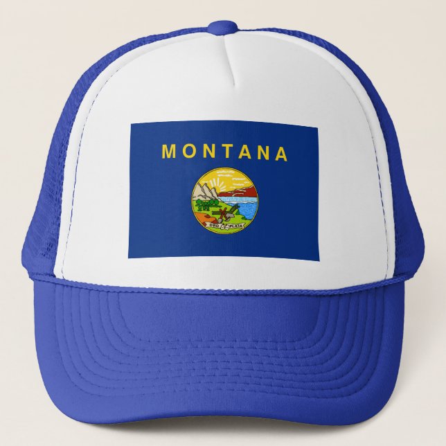 Camionero Gorra de Bandera de Montana (Anverso)