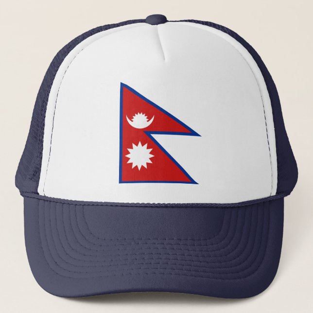 Camionero Gorra de bandera de Nepal (Anverso)