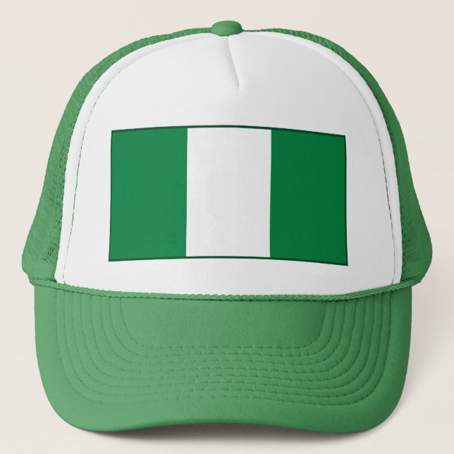 Camionero Gorra de bandera de Nigeria (Anverso)