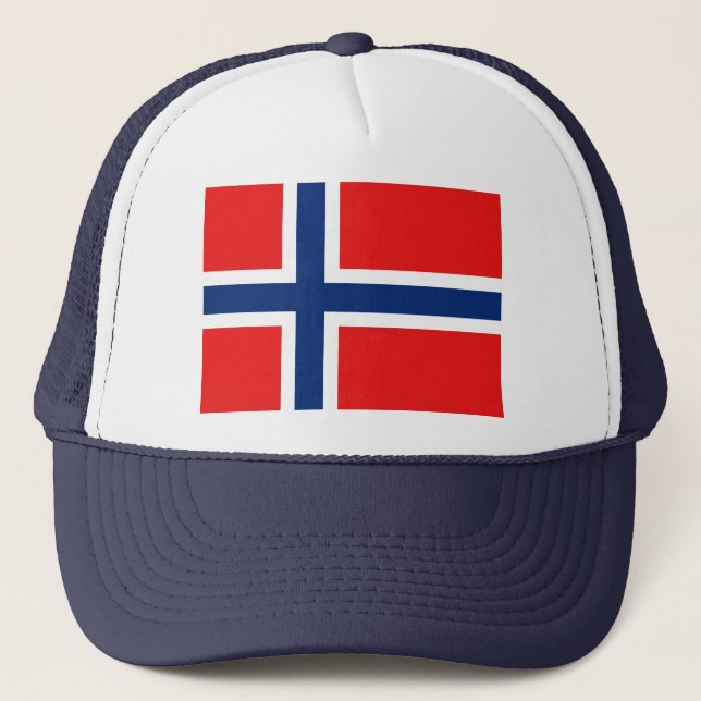 Camionero Gorra de bandera de Noruega (Anverso)